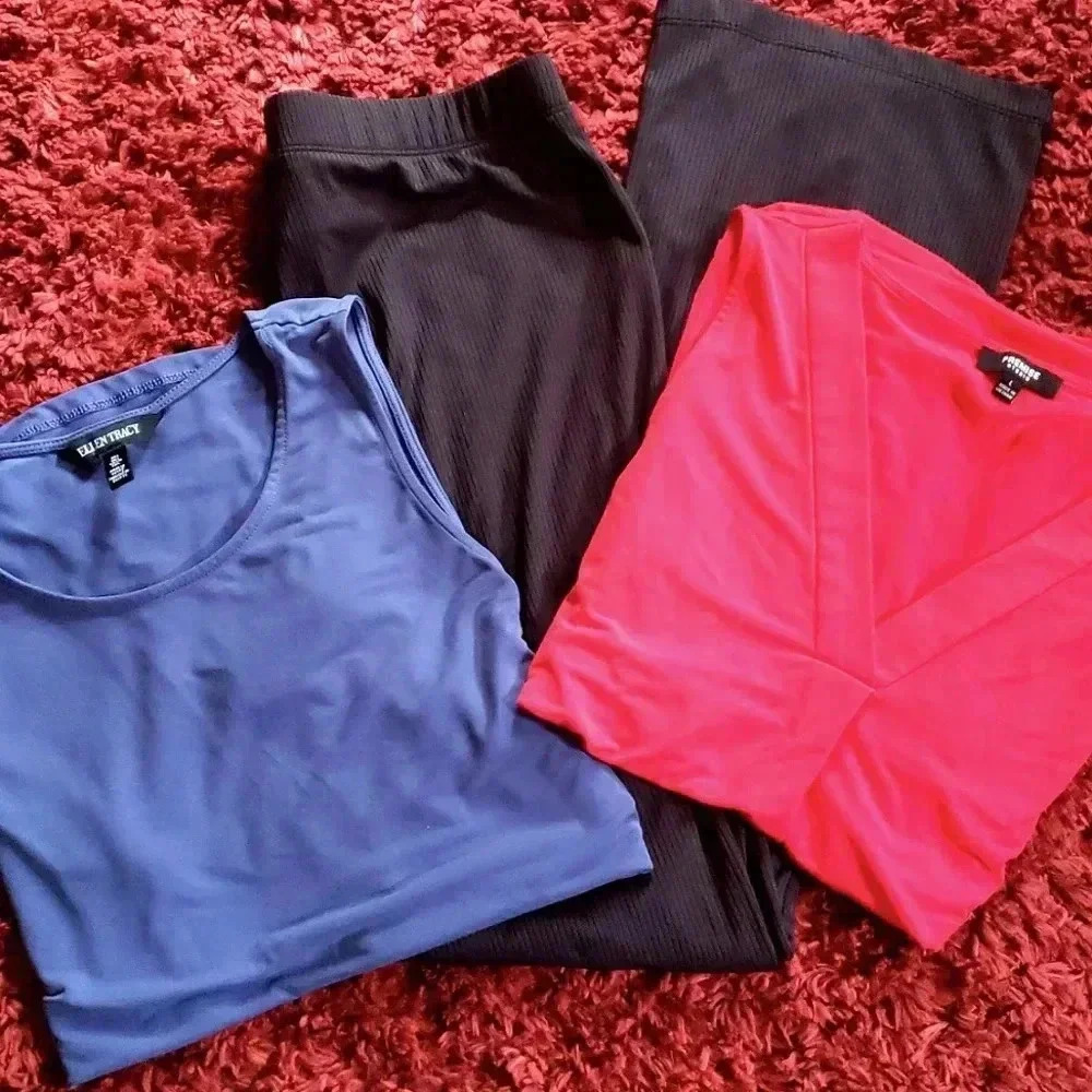 Womens Bundle Sleeveless Tops AND Divided Pants WOMENS size Large